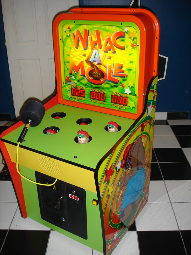 Whack a store mole video game